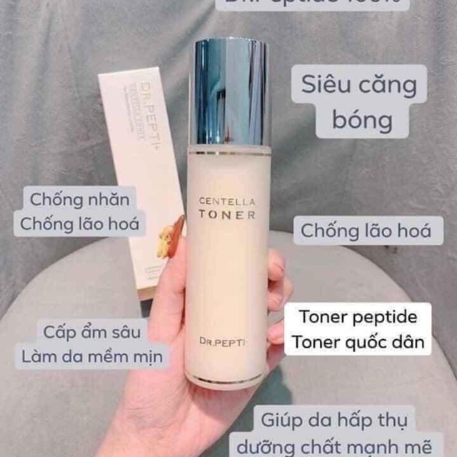 (Hidden tag Check) Toner Căng Bóng Dr.Pepti Centella Toner ,Nước hoa hồng