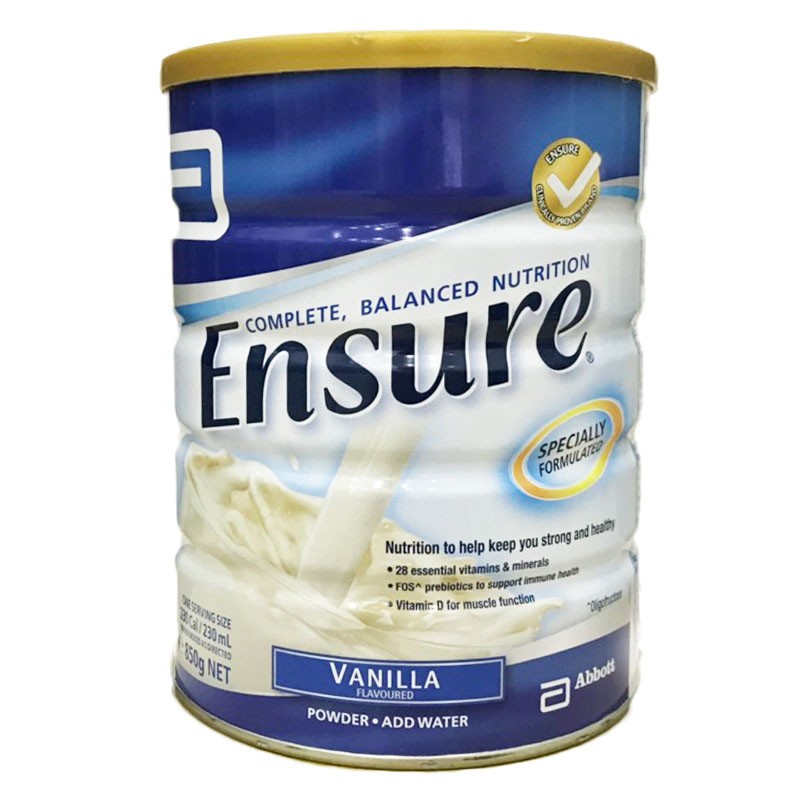Sữa Ensure Úc Vanilla 850g- Date tháng 10/22