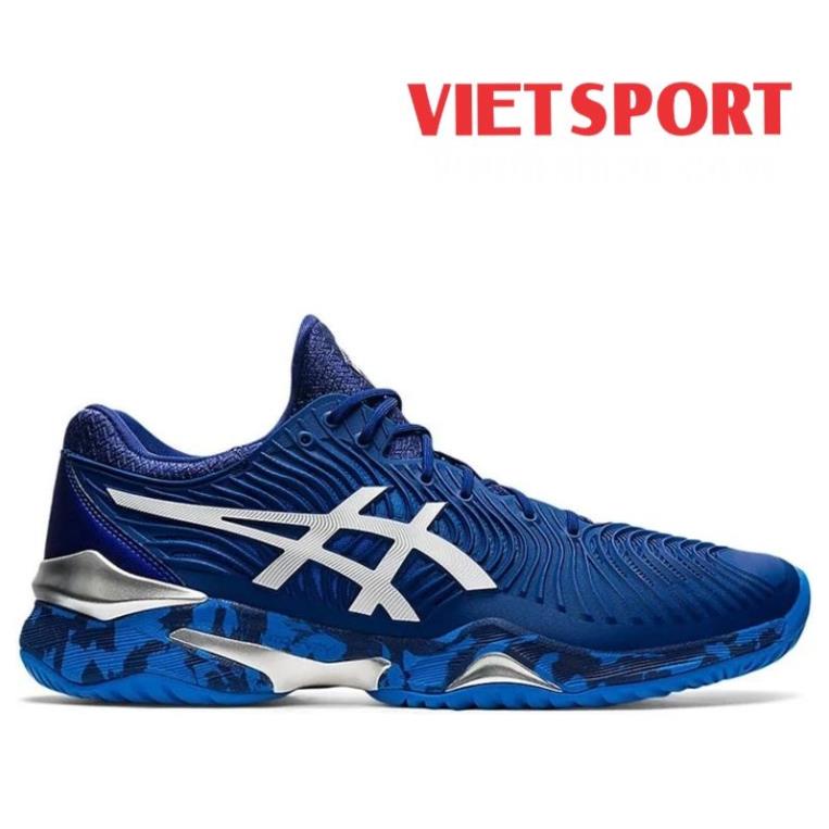 🀄 Giầy Tennis Asics Court FF 2 Novak Xanh 1041A089-403 | Tặng 1 đôi tất Tennis . z 🤣