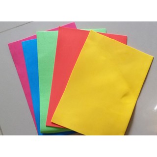 5 tấm xốp dẻo màu diy thủ công trang trí