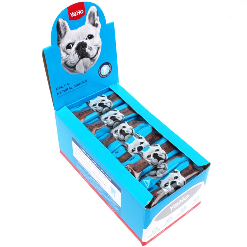 XƯƠNG GẶM CHO CHÓ THÚ CƯNG Yaho Clean Teeth Giúp sạch răng Thơm miệng Size 19 cm - 175gr Size To