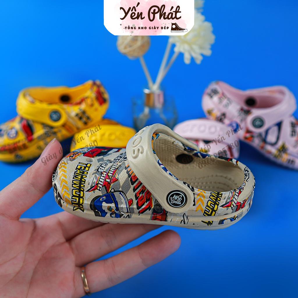 Dép Sục Cross Cho Bé Size Nhí Hình Ô Tô MS1908 Eva Siêu Nhẹ (Ảnh Thật)