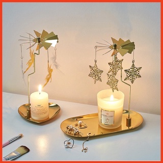 KHAY NẾN THƠM CÓ CHARM XOAY VÒNG MÀU VÀNG KIM SANG TRỌNG