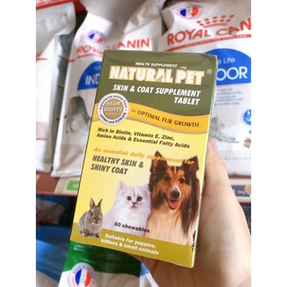 Natural Pet 60v - Viên nhai bổ sung vitamin da lông