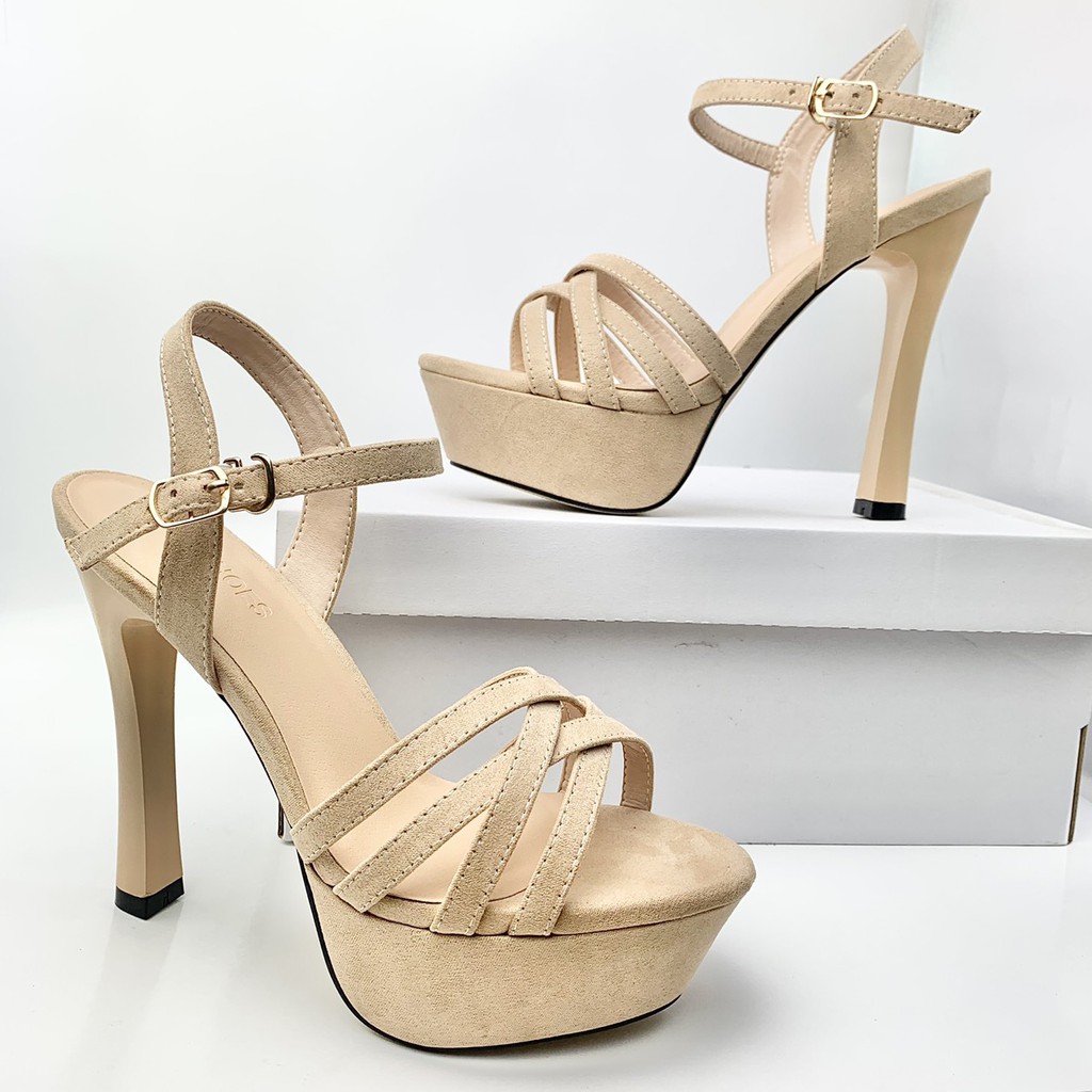 giày cao gót đế đúp 12cm &amp; 13cm, sandal cao gót trên 10cm catwalk hoa hậu 13cm &amp; 14cm
