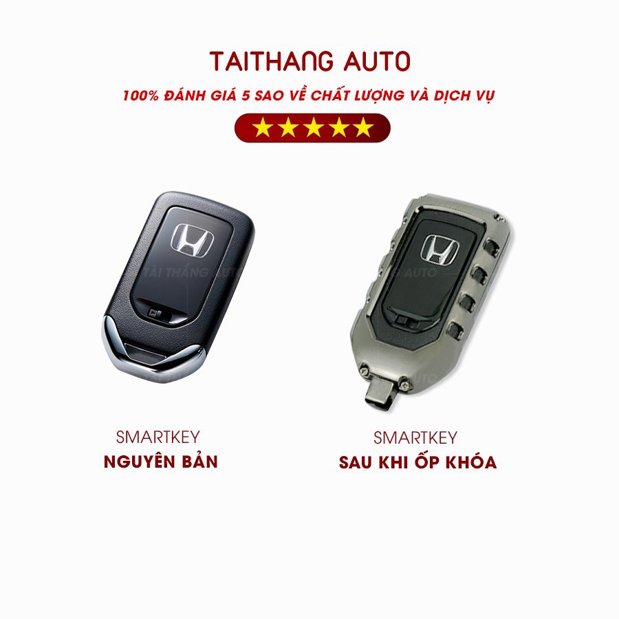 Ốp chìa khóa honda, bảo vệ chìa khóa honda crv, civic, city, hrv, accord, chất liệu metal cao cấp không han gỉ