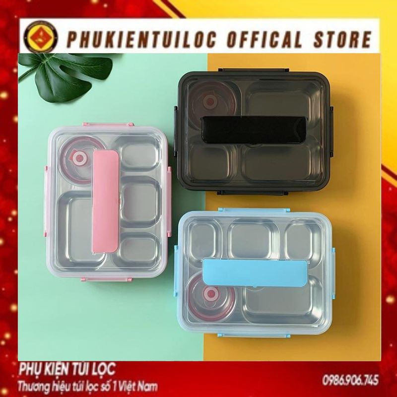 Hộp cơm Lunch Box nhiều ngăn xinh xắn, tiện lợi- Phukientuiloc.com