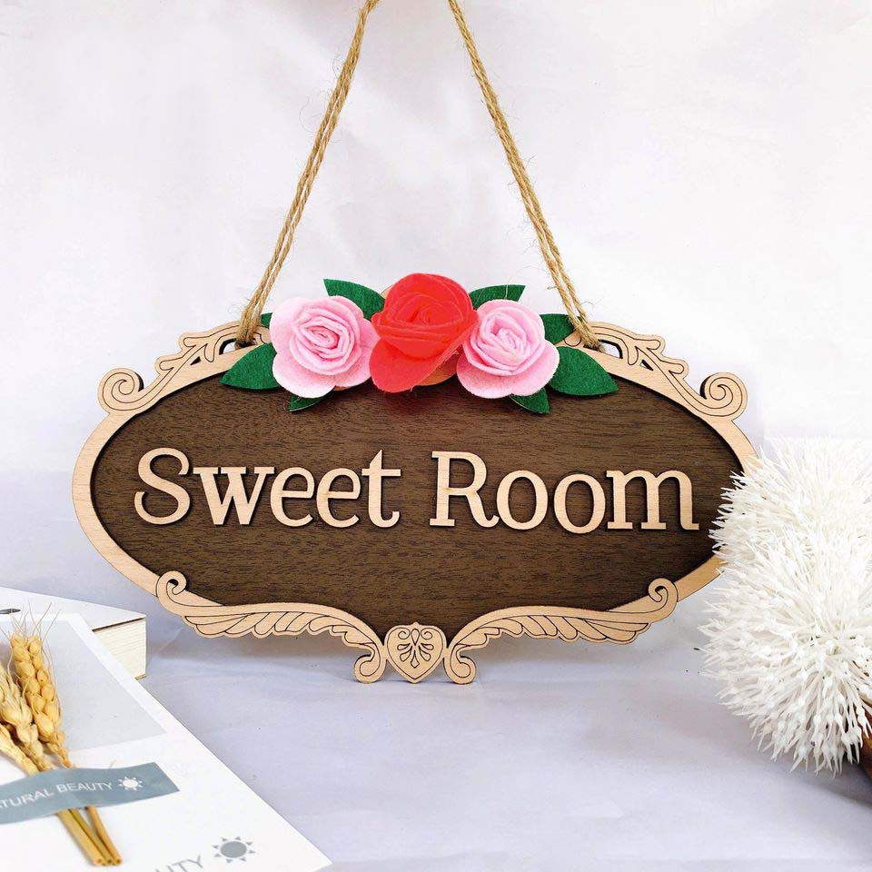 Bảng gỗ trang trí Sweet Room Siêu dễ thương