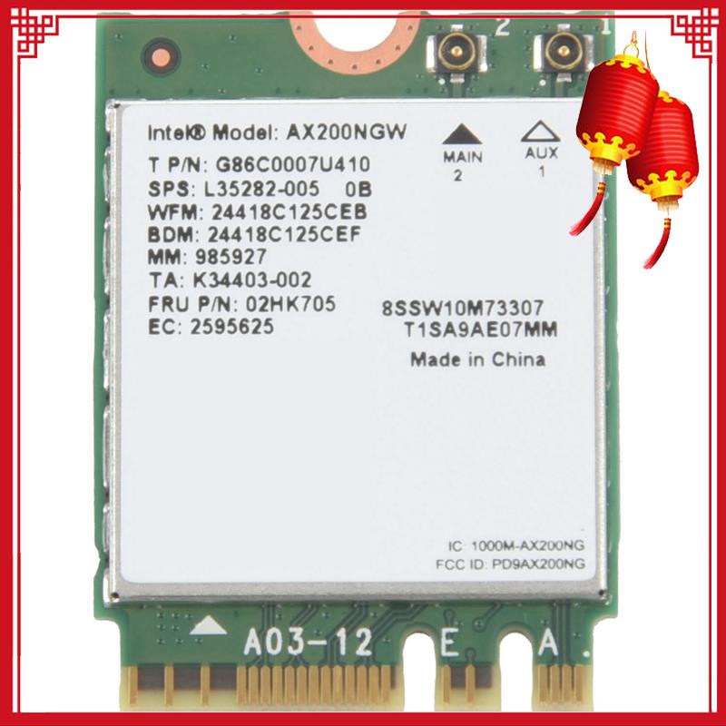 Thẻ Wifi Không Dây Ax200Ngw 2.4gbps 802.11ax Intel Ax200 5.0 Cho Windows 10