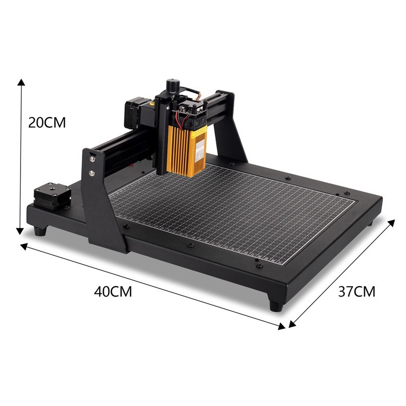 Máy khắc lazer mini 15w, có app dùng điện thoại, khung nâng hạ tự động