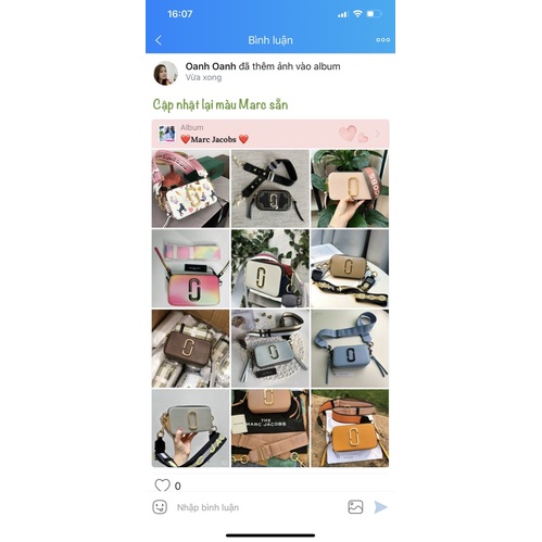 Túi đeo chéo Mi Jiii nhiều màu