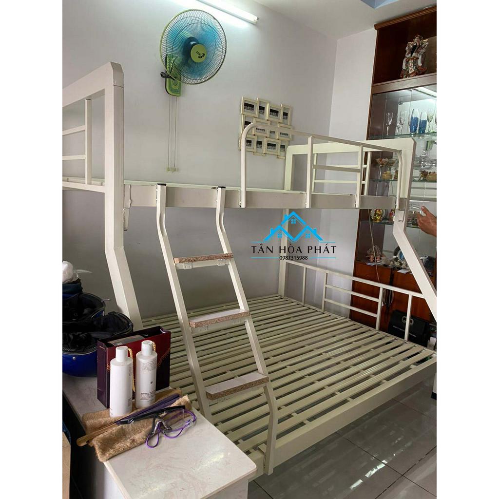 Giường sắt hai tầng hộp 4x8 sắt dày CAO CẤP nhiều kích thước
