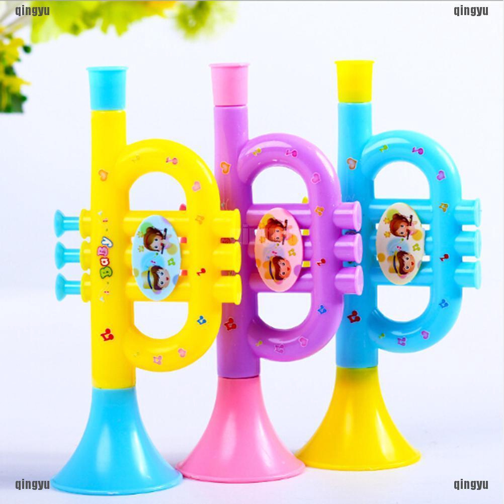 Kèn trumpet đồ chơi bằng nhựa nhiều màu cho bé