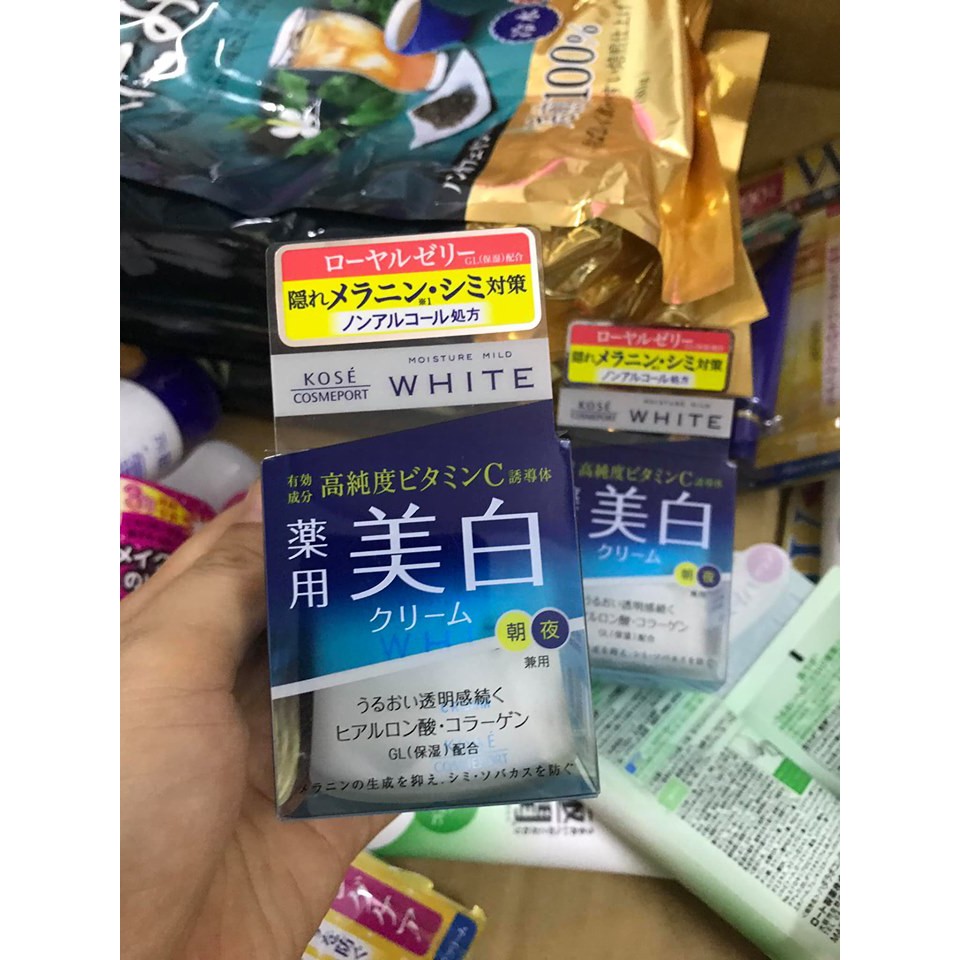 KEM DƯỠNG TRẮNG DA KOSE MOISTURE MILD WHITE 55G