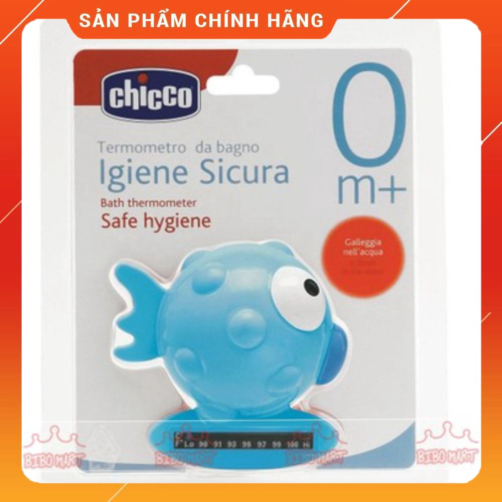 Đo nhiệt độ nước tắm hình chú cá xanh Chicco