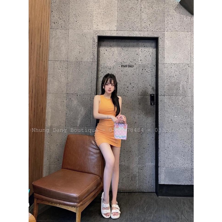 Đầm Body Ba Lỗ Form Ngắn trên gối