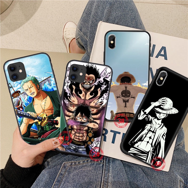 Ốp điện thoại silicon mềm in hình Luffy One Piece Zoro cho Samsung A5 A6 2018 A7 A8 Plus 2018 A9 A01 EU A02S