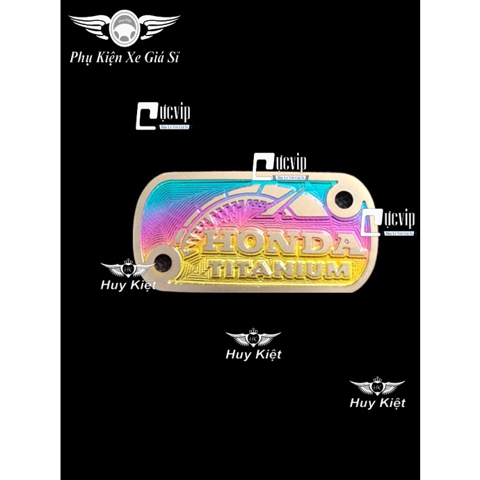 Nắp Dầu Honda 2 Lỗ Xéo Titan Điện Phân Lắp Vario 2015 - 2017, AirBlade, Winner X, Wave, Future, Vision, Winner MS4302
