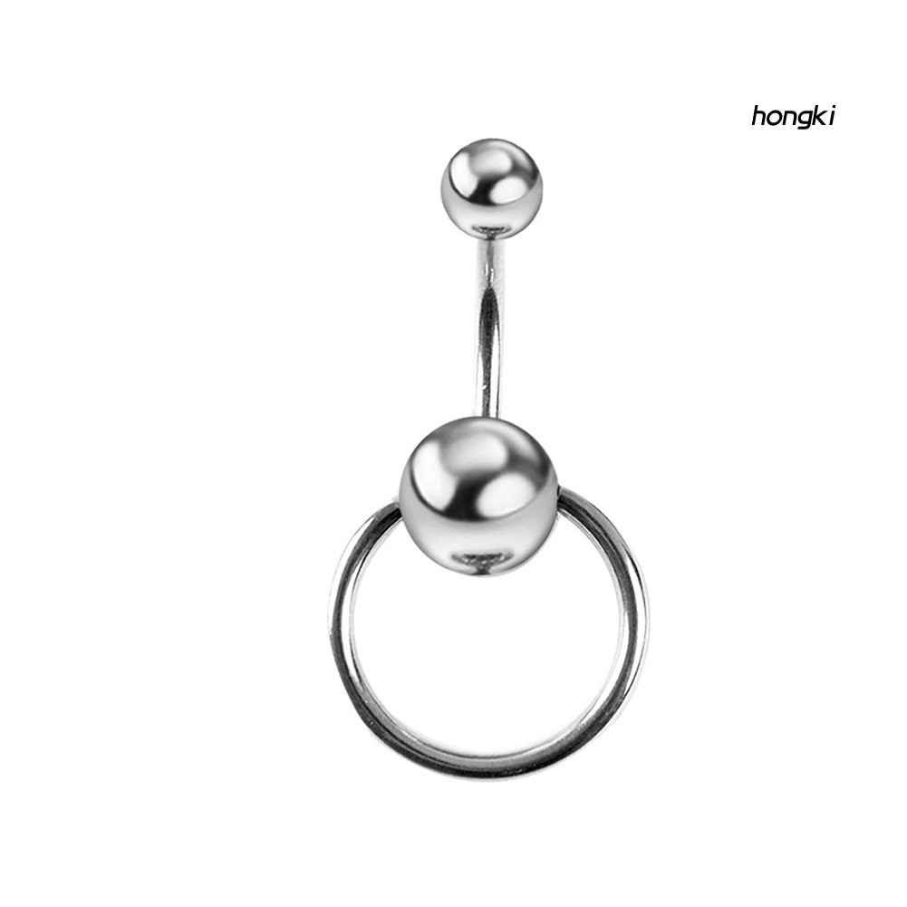 (Hàng Mới Về) Khuyên Rốn Dạng Tròn Đính Đá Thời Trang Cho Nữ