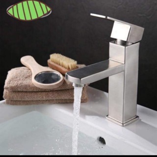 LAVABO vuông inox 304 nóng lạnh
