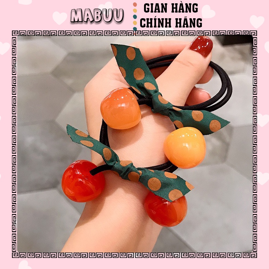 Sỉ 10 Dây Buộc Tóc Quả Cherry 4005