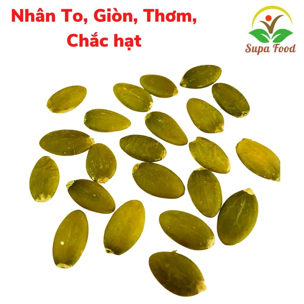 100gam Nhân Hạt Bí Xanh Sấy Chín Nguyên Vị, hạt bí xanh Ấn Độ đã tách vỏ rang giòn, Đồ Ăn Vặt, OneFood68