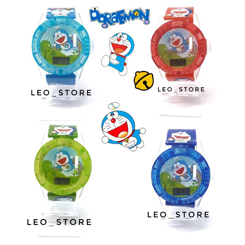 Đồng Hồ Doraemon!! Đèn Laser Và Nhạc A6. Sẵn Sàng 4 Màu Sắc Đẹp!