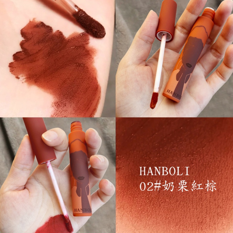 [Hàng mới về] Son kem trang điểm nhung lì không dính ly chống thấm nước lâu trôi sử dụng cho môi và gò má dành cho nữ