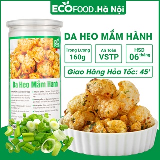 Da heo chiên giòn mắm hành 160G ecofood bì heo chiên nắm giòn rụm đồ ăn vặt việt nam an toàn vệ sinh thực phẩm
