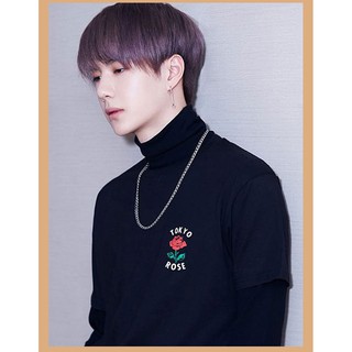 Áo phông đen trắng IN HÌNH Tokyo Rose Vương Nhất Bác Mã Gia Kỳ Thời đại thiếu niên đoàn TNT Teens in time