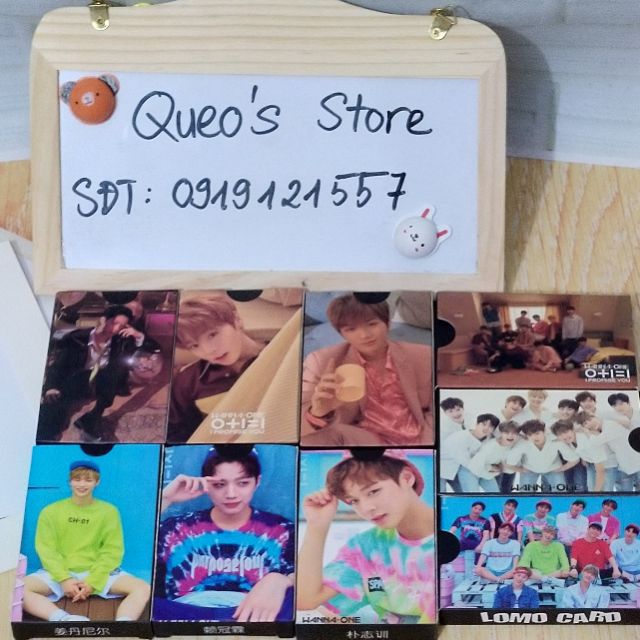Hộp 30 lomo Wanna one, Park Jihoon, Lai Kuanlin, Kang Daniel