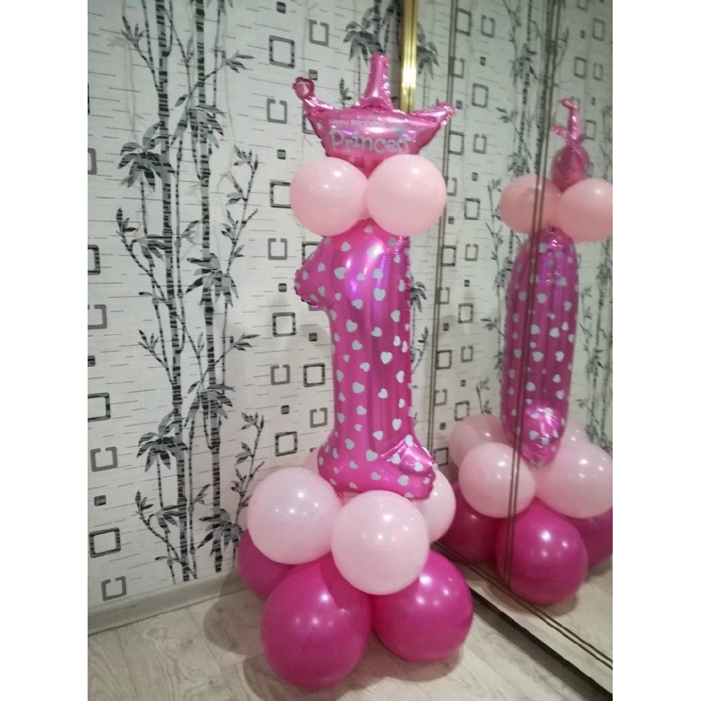 Bộ bóng bay lá nhôm trang trí sinh nhật cho bé