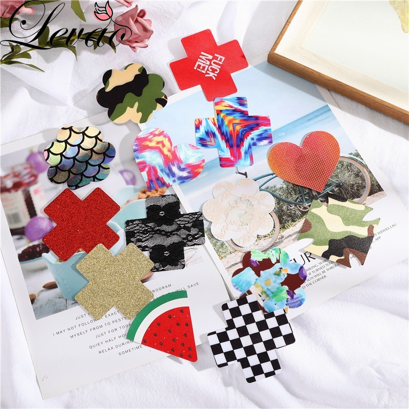 Bộ 6 Miếng Dán Nhũ Hoa Levao Nhiều Kiểu Dáng Dùng Một Lần Cho Nữ