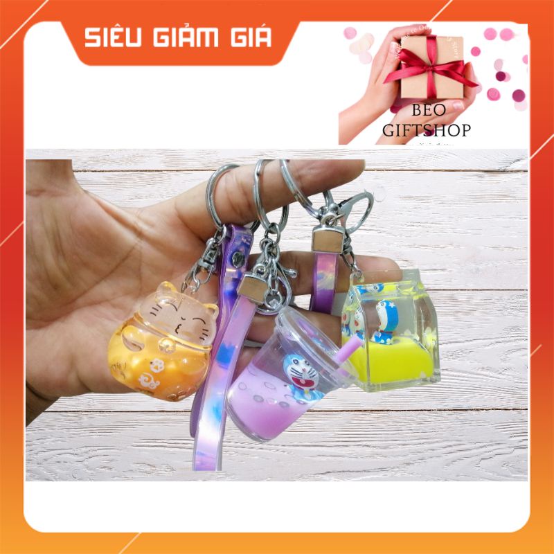 MÓC KHÓA NƯỚC DỄ THƯƠNG NHIỀU HÌNH HÀNG LOẠI 1 CÓ DÂY HOLOGRAM SÁNG BÓNG