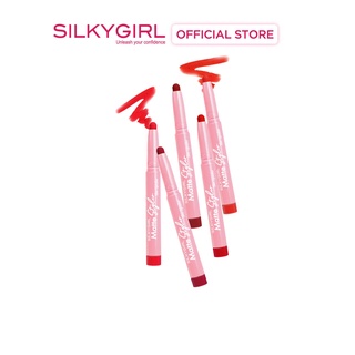 Son Bút Chì Mịn Mượt Lâu Phai Silkygirl Matte Styler Slim Lipcolor 1,4g