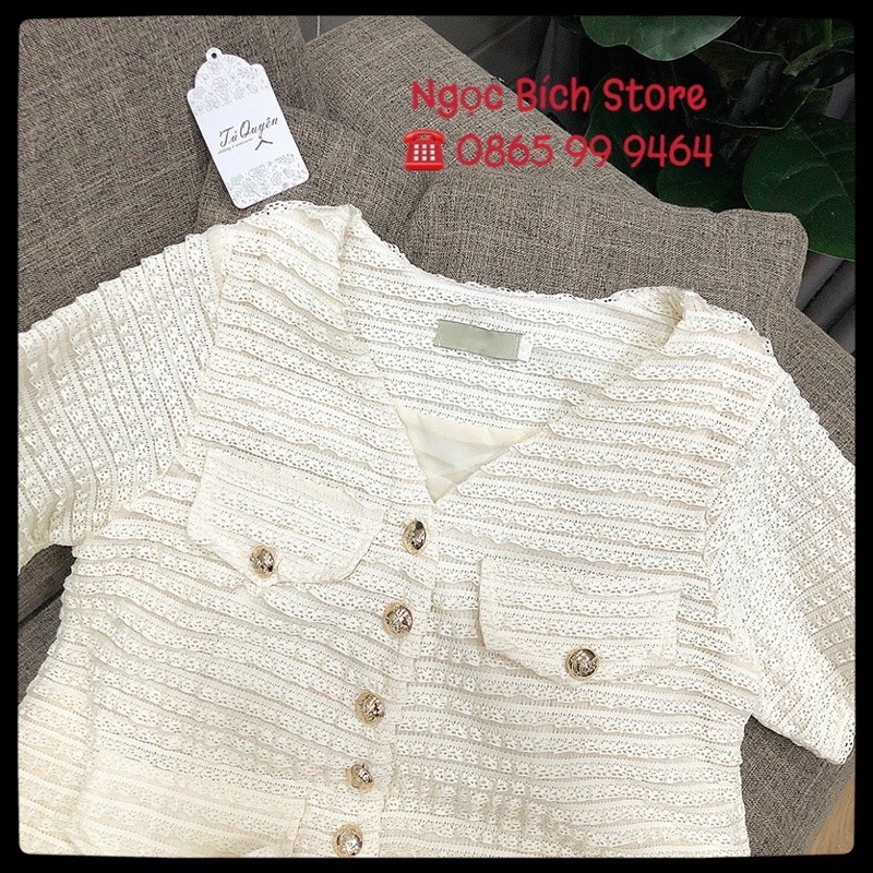 [HÀNG ĐẸP LOẠI 1] Set chân váy trắng cúc ngọc tiểu thư