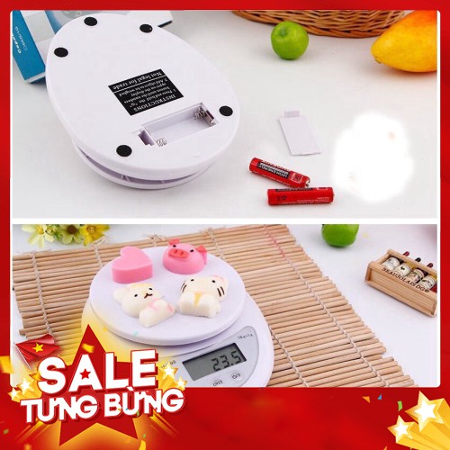 -Hàng nhập khẩu Cân tiểu ly điện tử nhà bếp mini định lượng từ 1 gram đến 5 kg dùng làm bánh cân thực phẩm chính xác cao