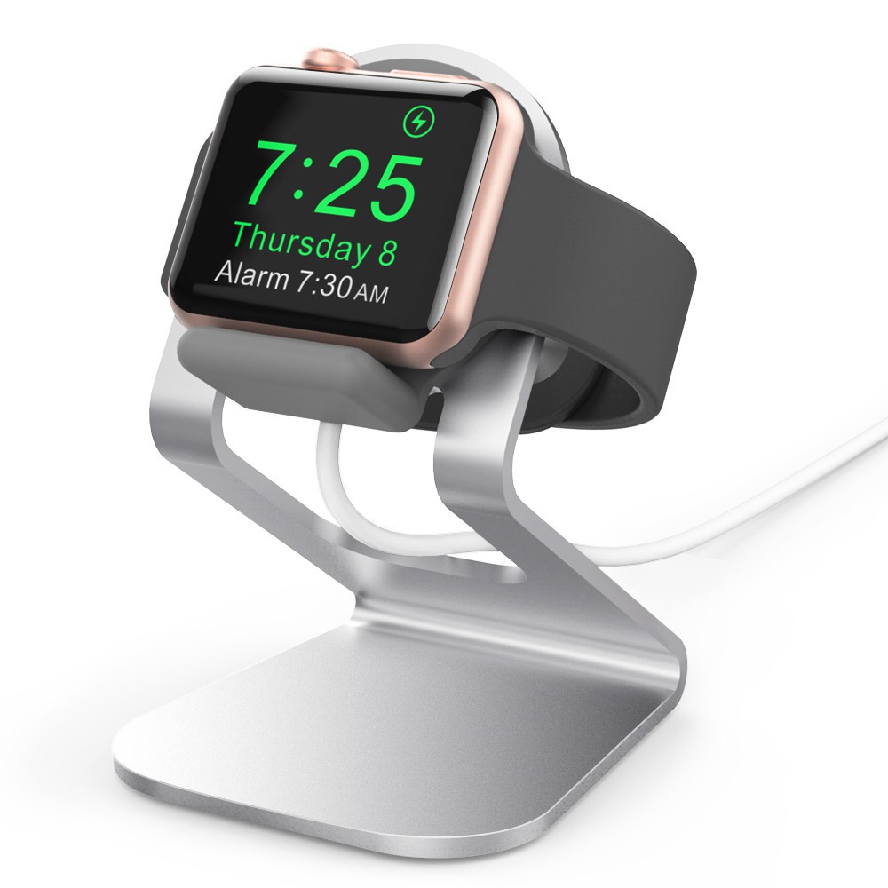 Đế Sạc Apple Watch Hợp Kim Nhôm ( Hỗ Trợ Nightstand Mode) Aha Style