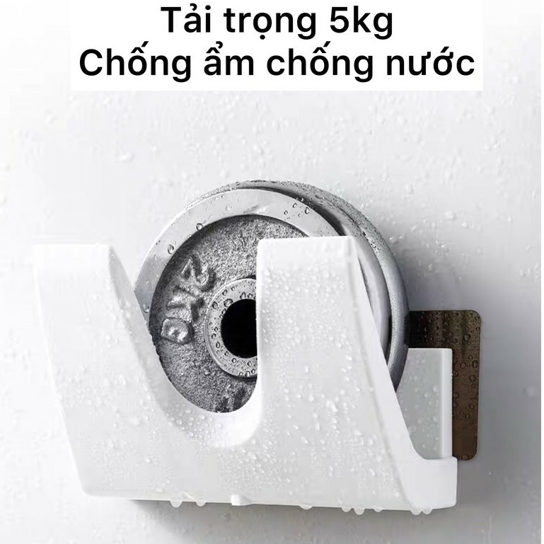 Giá để nắp vung nồi thớt đa năng- Kệ để thớt, nắp vung nồi dán tường có móc treo thông minh tiện dụng (hàng có sẵn)