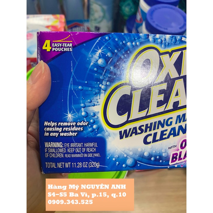 Chất Tẩy Rửa Máy Giặt OxiClean chính hãng Mỹ