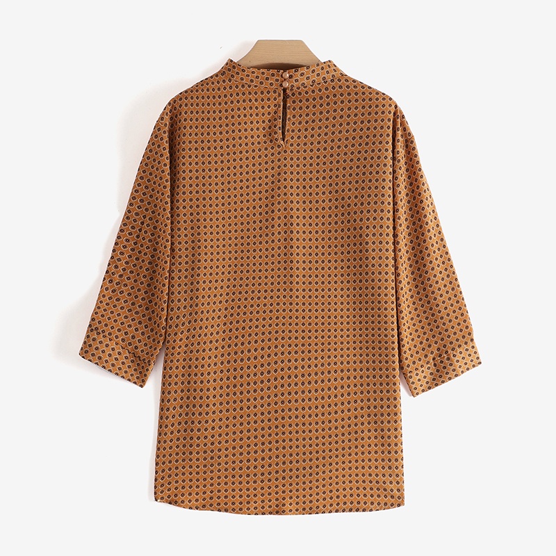 Áo Zanzea tay lửng cổ tròn thời trang vintage dành cho nữ