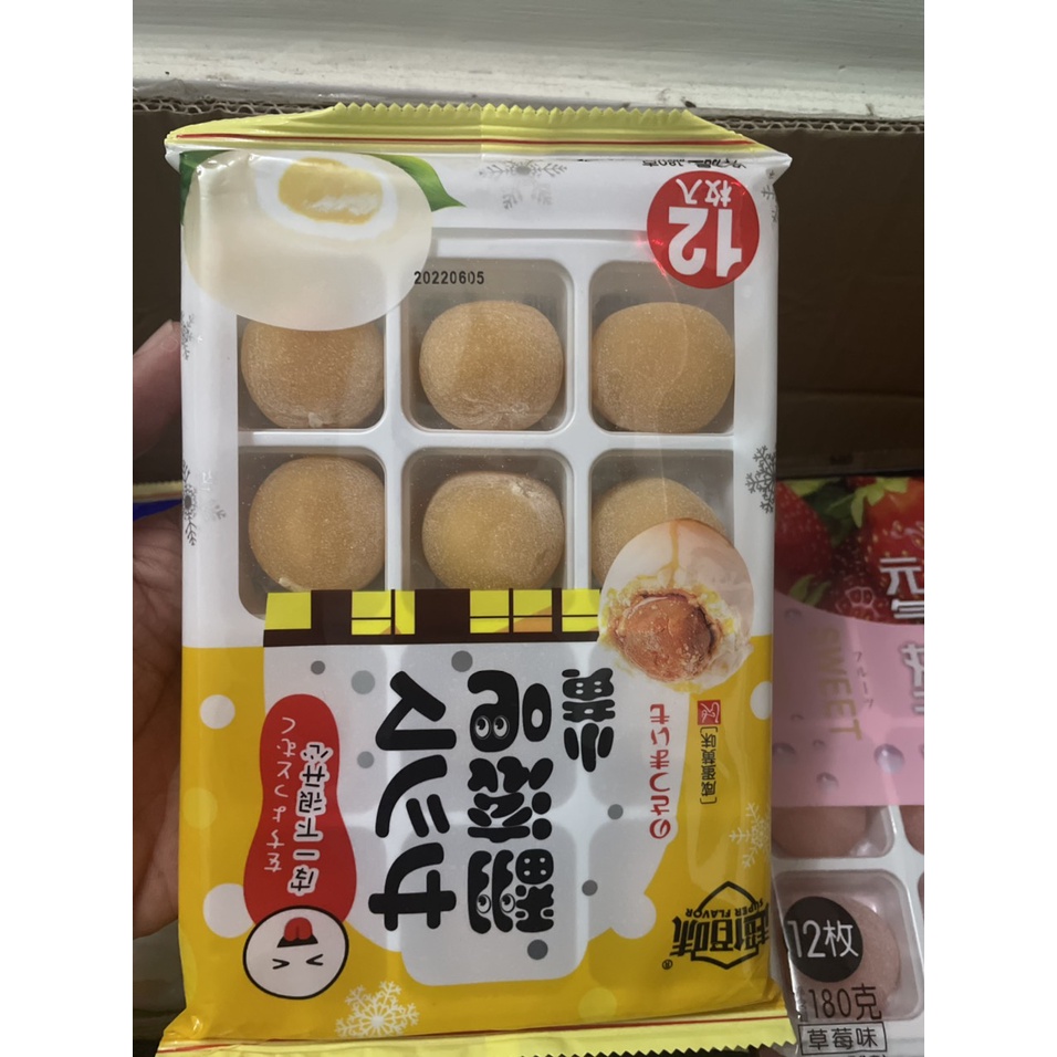 Bánh mochi lạnh kem trái cây Đài Loan  khay 12 cái 180g