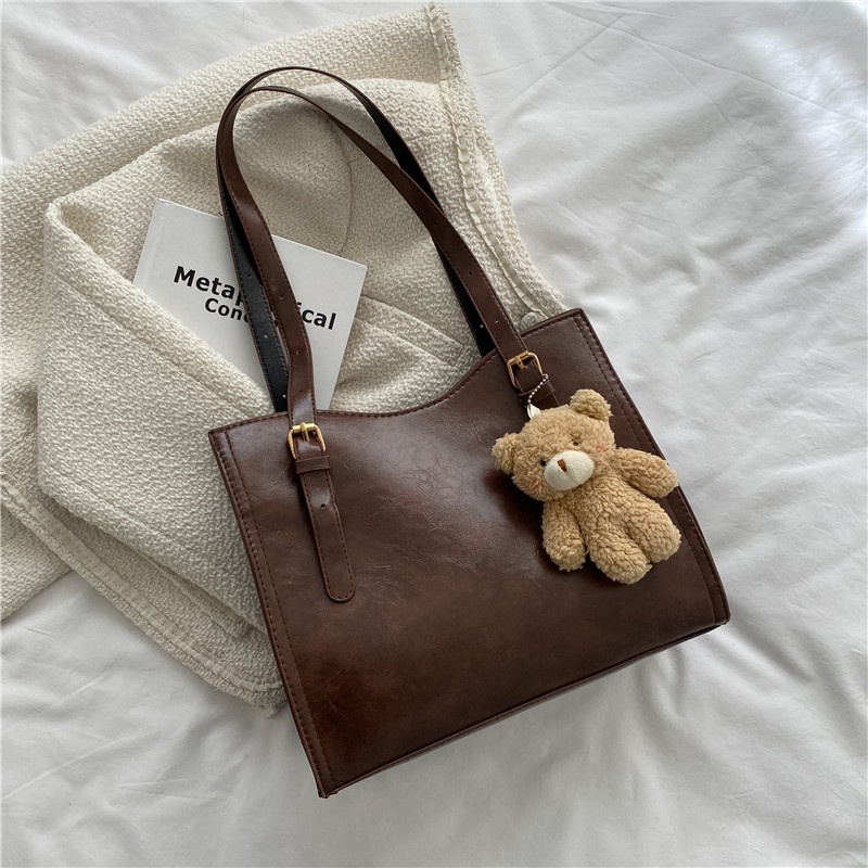 Túi Tote Đeo Vai Thời Trang Mùa Thu 2022 Phong Cách retro Dành Cho Nữ