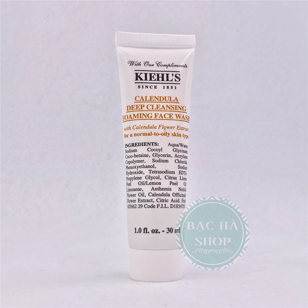 Kiehl's / Kiehls Sữa Rửa Mặt Hoa Cúc Calendula Deep Cleansing Foaming Face Wash 30ml