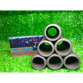Ống gốm 6 lỗ 7cm - đồ chơi, nơi trú ẩn cho tép cảnh, pleco, cá chuột