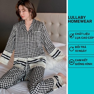 Pijama lụa cao cấp Quảng Châu lụa mịn mát chất lụa siêu đẹp