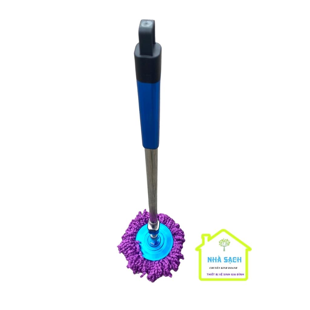 Cây Lau Nhà 360 Độ Inox Thái Lan T09 Plus  Kèm Bông Lau Nhà, Cây Lau Nhà Thông Minh Bông Tròn Đa Năng.