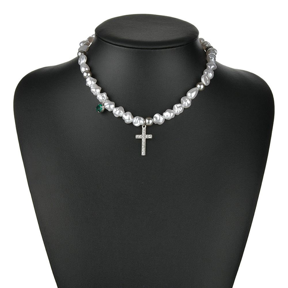 Vòng cổ choker đính ngọc trai nhân tạo thời trang Hàn Quốc sang trọng dành cho nam và nữ
