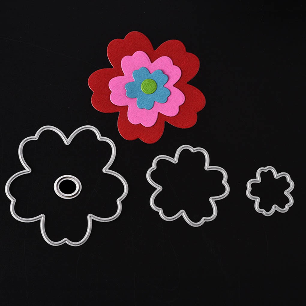 Khuôn Cắt Giấy Làm Từ Kim Loại Phong Cách Hình Hoa Dùng Trang Trí Tập Sách