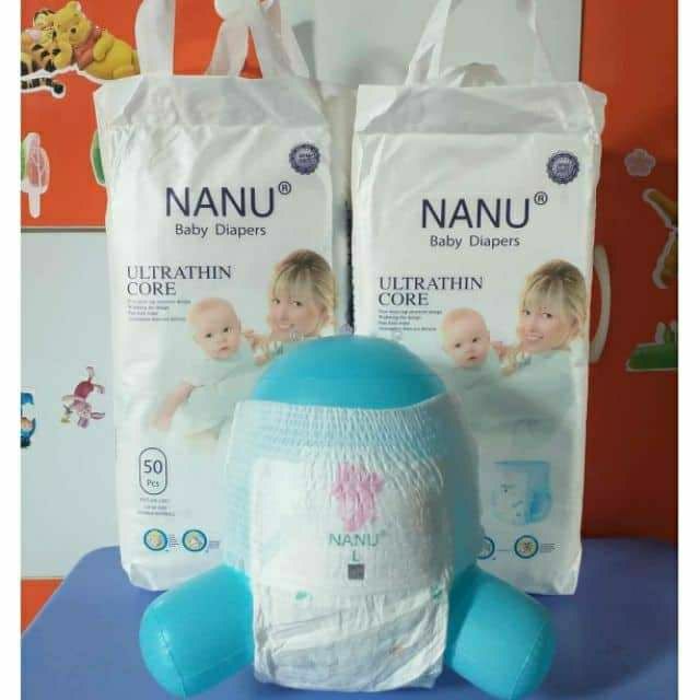 Bỉm tã quần nanu baby nội địa trung M50.L50.XL50.XXL50.XXXL50 miếng